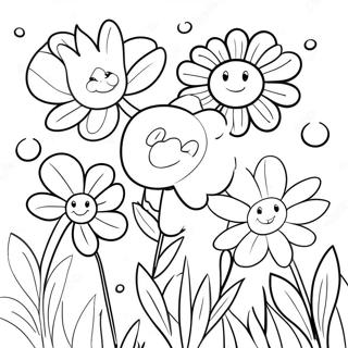 Spring Flowers Coloring Page 31683-25386