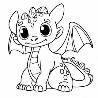 Toothless Dragon Coloring Page 31693-25373