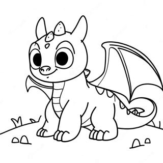 Toothless Dragon Coloring Page 31693-25374