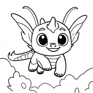 Toothless Flying In The Sky Coloring Page 31694-25380