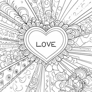 Black Love Heart Coloring Page 31703-25382