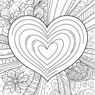 Black Love Heart Coloring Page 31703-25384