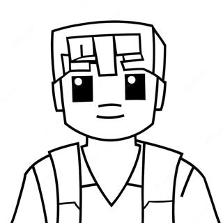 Minecraft Alex Coloring Page 31723-25399