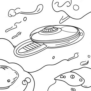 Starship Enterprise Flying Coloring Page 31734-25419