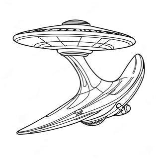 Starship Enterprise Flying Coloring Page 31734-25420