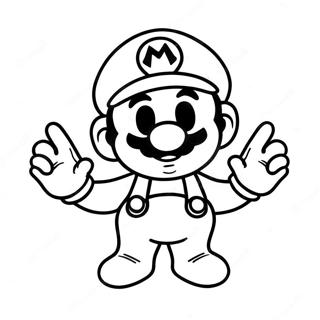 Mario Halloween Coloring Page 31743-25413