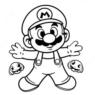 Mario Halloween Coloring Page 31743-25414