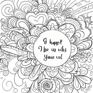 Easy Motivational Phrases Coloring Page 31754-25429