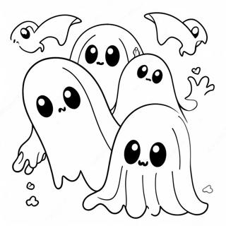 Spooky Ghosts Coloring Page 31794-25466