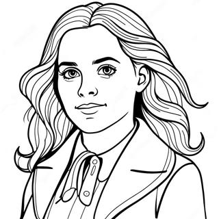 Hermione Granger Realistic Coloring Page 31823-25482