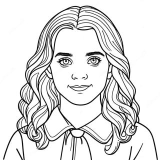 Hermione Granger Realistic Coloring Page 31823-25483