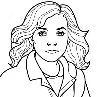 Hermione Granger Realistic Coloring Page 31823-25484