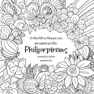 Inspirational Philippians Verse Coloring Page 31844-25504