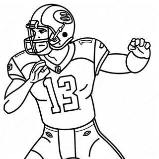 Jalen Hurts Action Pose Coloring Page 31873-25523