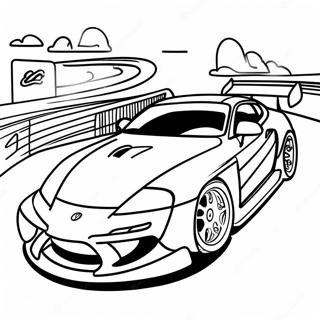 Supra Racing Scene Coloring Page 3187-2585