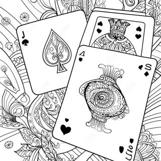 Playing Cards Coloring Page 31883-25526