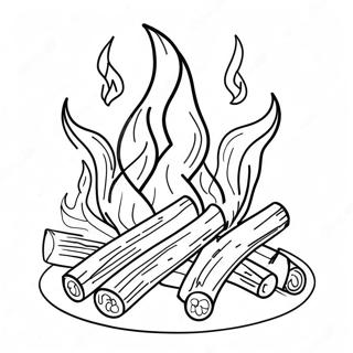 Lag Baomer Bonfire Coloring Page 31893-25534