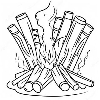 Lag Baomer Bonfire Coloring Page 31893-25535