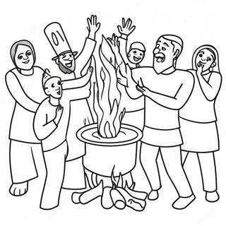 Lag Baomer Celebration Coloring Page 31894-25537