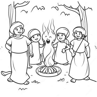 Lag Baomer Celebration Coloring Page 31894-25540