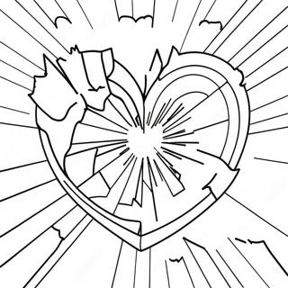 Shattered Heart Coloring Page 31903-25543