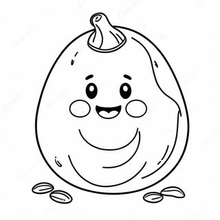 Cute Potato With A Smile Coloring Page 31913-25556