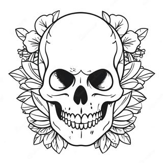 Skull Tattoo Coloring Pages