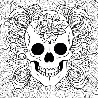 Skull Tattoo Coloring Page 31933-25571