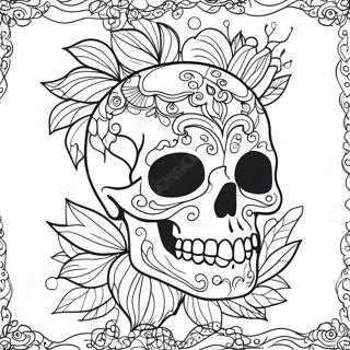 Skull Tattoo Coloring Page 31933-25572