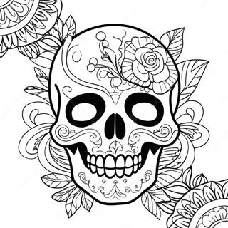 Skull Tattoo Coloring Pages