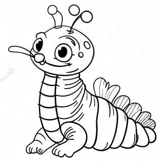 Charming Caterpillar From Alice In Wonderland Coloring Page 31944-25577