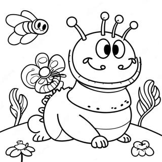 Charming Caterpillar From Alice In Wonderland Coloring Page 31944-25579