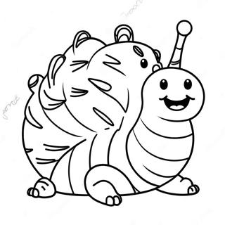 Charming Caterpillar From Alice In Wonderland Coloring Page 31944-25580