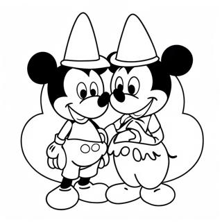 Mickey And Minnie Coloring Page 31973-25603