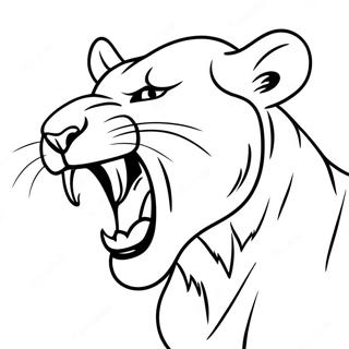 Lioness Roaring Coloring Page 31983-25613