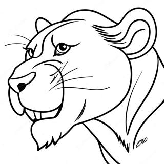 Lioness Roaring Coloring Page 31983-25614