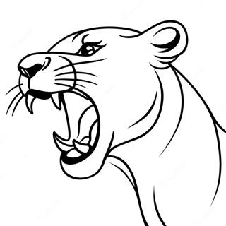 Lioness Roaring Coloring Page 31983-25615