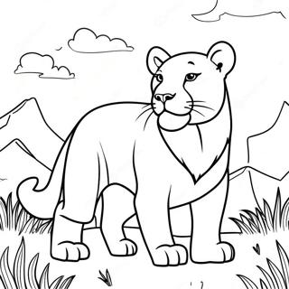 Lioness Coloring Pages