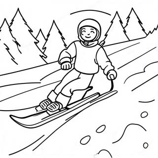 Winter Sports Coloring Page 32003-25628