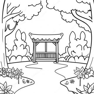 Community Park Scene Coloring Page 32043-25656