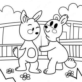 Friendly Neighbors Coloring Page 32044-25658