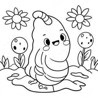 Larva Coloring Pages