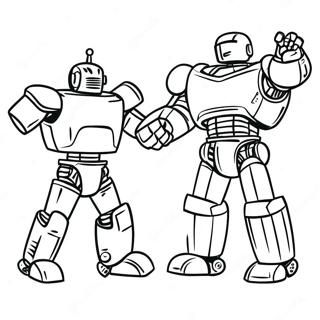 Real Steel Robot Battle Coloring Page 32093-25704