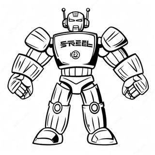 Real Steel Logo Coloring Page 32094-25697