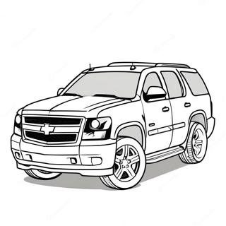 Chevy Tahoe Coloring Pages