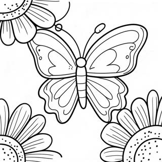 Colorful Butterfly Pollinator Coloring Page 32124-25722