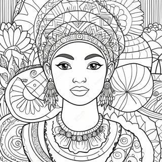 Diverse Cultures Around The World Coloring Page 32134-25735