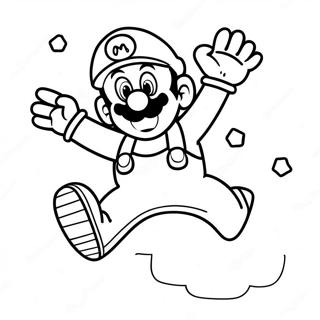 Luigi Jumping In Mario Wonder Coloring Page 3217-2613