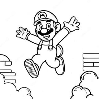 Luigi Jumping In Mario Wonder Coloring Page 3217-2614