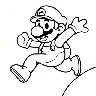 Luigi Jumping In Mario Wonder Coloring Page 3217-2616